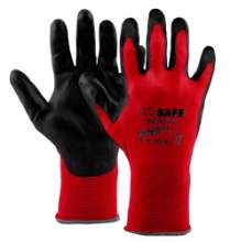Afbeeldingen van M-Safe HS PU-light nylon zwart/rood 9