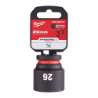 Afbeeldingen van MILWAUKEE® Slagdop 1/2 26 mm 1/2" impact socket STD - 1pc