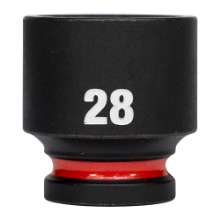 Afbeeldingen van MILWAUKEE® Slagdop 1/2 28 mm 1/2" impact socket STD - 1pc