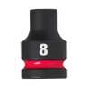 Afbeeldingen van MILWAUKEE® Slagdop 1/2 8 mm 1/2" impact socket STD - 1pc