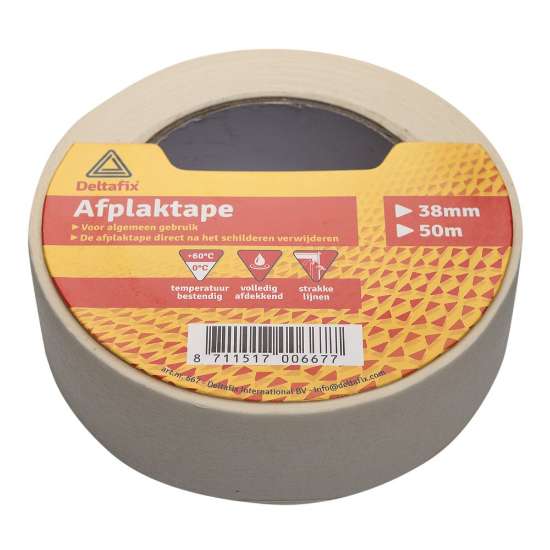 Afbeeldingen van Afplakband 25mmx50m (schilderstape)