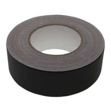 Afbeeldingen van Buisomwikkeltape 50mmx50m Duct zwart sterk (d