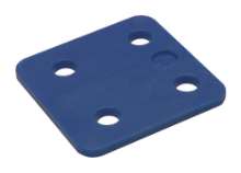 Afbeeldingen van GB Drukplaat zonder sleuf blauw 4 70x70 KS