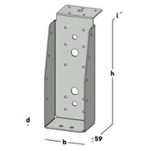 Afbeeldingen van GB Balkdrager GBS-LL 75x200 1,5 SV