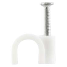 Afbeeldingen van Q-Link® Kabelclip rond 6mm wit (200)