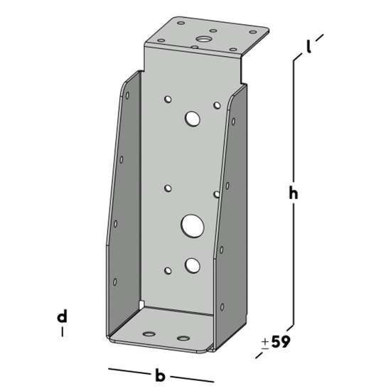 Afbeeldingen van GB Balkdrager GBS-LL 63x160 1,5 SV