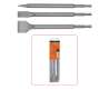 Afbeeldingen van Triplepack SDS+ beitels punt/plat 25mm/spade
