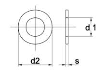 Afbeeldingen van Sluitring Din 125A NY M 24 KVP-50