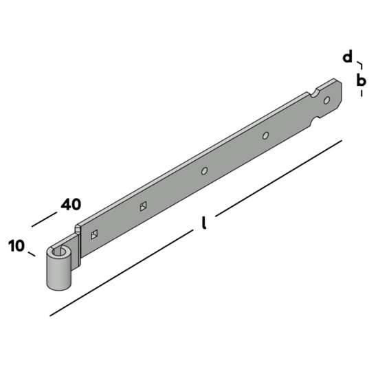 Afbeeldingen van GB Heng voor vlakwerk voor pen Ø16 500 45x6 E