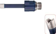 Afbeeldingen van Natuursteenboor, blauw, nat, 1/2'', ring, ø10