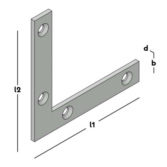 Afbeeldingen van GB Raamhoek recht 60x60 10x2 ZM