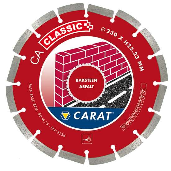 Afbeeldingen van Carat diamantzaag baksteen ø230x22,23mm, ca c