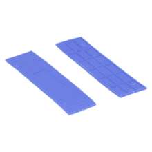 Afbeeldingen van Kunststof Rasterblok 26x2 mm blauw  100 stuks