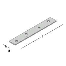 Afbeeldingen van GB Verbindingsplaat 135 20x2 ZM