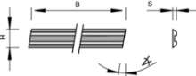 Afbeeldingen van Stehle Wissel/Keermes 82,0x05,5x1,1 Z=2  SET-