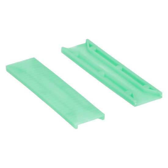 Afbeeldingen van Kunststof Tunnelblok 26x5 mm groen 100 stuks