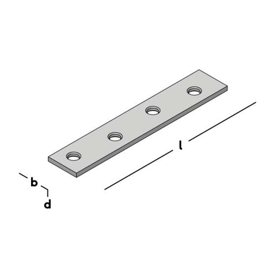 Afbeeldingen van GB Verbindingsplaat 80 15x2 ZM