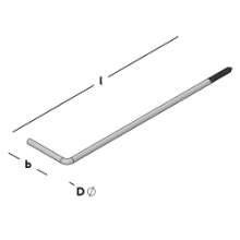 Afbeeldingen van GB Kozijnanker 250x60 Ø6 VD