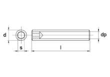 Afbeeldingen van Schroef Din 913 45H ZW M8 X 16 -200