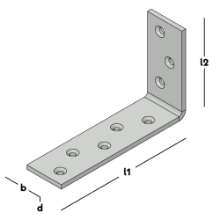 Afbeeldingen van GB Versterkingshoek zwaar 130x80 36x4 SV