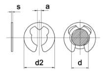 Afbeeldingen van Borgring Din 6799 ZW 15 mm - 150