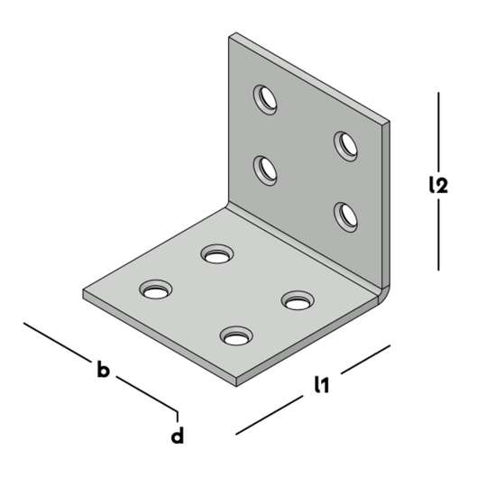 Afbeeldingen van GB Versterkingshoek 40x40 40x2 SV