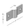 Afbeeldingen van GB Gaaspaneelklem voor 6 mm gaas 50x20 2 ZM