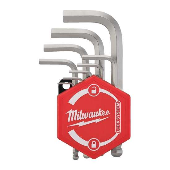 Afbeeldingen van MILWAUKEE® Inbussleutel set kort (9-delig) Compact Hex Key 9 pc Set