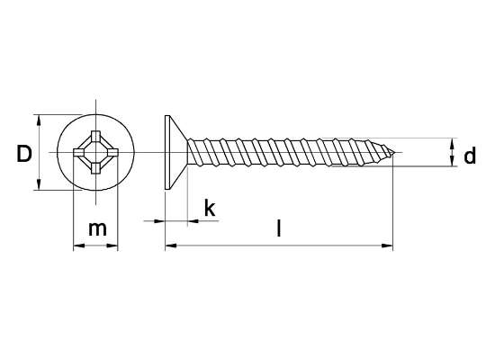 Afbeeldingen van SCHROEF DIN 7982 A2 3,5 X 16 - 200