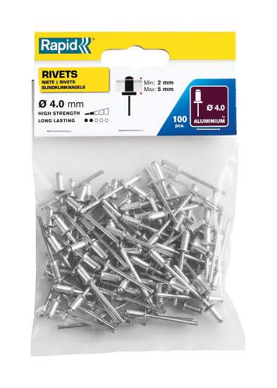 Afbeeldingen van Rapid Blindklinknagels Standaard Ø 4 x 8 mm 1