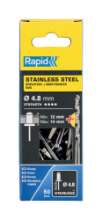 Afbeeldingen van Rapid Blindklinknagels RVS Ø 4,8 x 18 mm incl