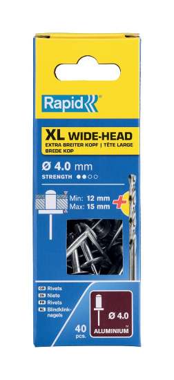 Afbeeldingen van Rapid Blindklinknagels XL Ø 4 x 18 mm incl. B