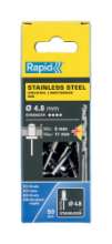 Afbeeldingen van Rapid Blindklinknagels RVS Ø 4,8 x 14 mm incl