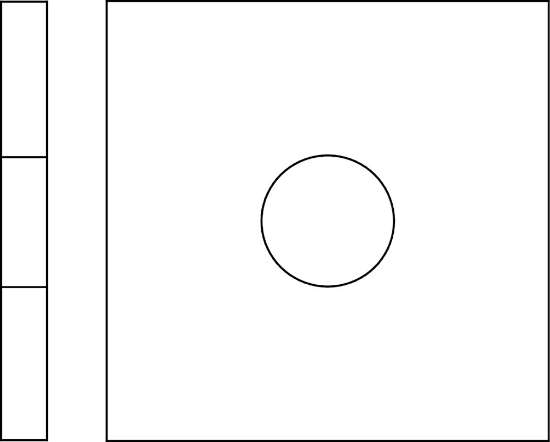 Afbeeldingen van Vierkante sluitplaat M12x40x40x4 verzinkt