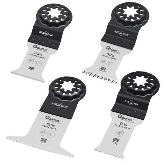 Afbeeldingen van 4x Multi-tool SL92 Starlock div. toepassingen