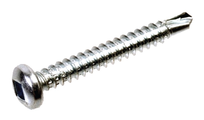 Afbeeldingen van QZ Zelfborende schroeven panhead binnenvierkant DIN7504M 4.2x13 SQ-2 staal gehard verzinkt