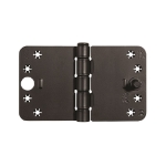 Afbeeldingen van Kantelaafscharnier gelagerd zwart 89x125x3