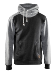 Afbeeldingen van Blåkläder/Hooded sweatshirt/3399/Zwart melange/Grijs/XL