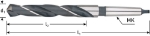 Afbeeldingen van HSS MK-Spiraalboor, DIN 345, type N, ø22,0