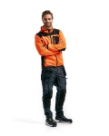 Afbeeldingen van Blåkläder/Gebreid vest met softshell/4930/High Vis Oranje/Zwart/M