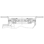 Afbeeldingen van ZWENKWIEL MET PLAAT + REM ZWART 160MM MAX. 13