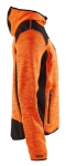 Afbeeldingen van Blåkläder/Gebreid vest met softshell/4930/High Vis Oranje/Zwart/M