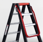 Afbeeldingen van Taurus dubbel oploopbare trap TDO 2 x 8 met beugel