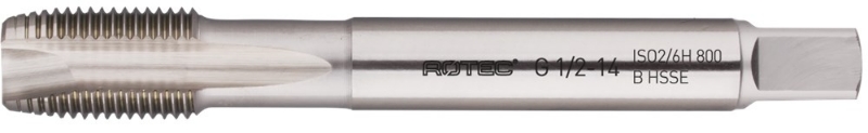 Afbeeldingen van HSS-E Machinetap '800', doorlopend, DIN 5156 BSP(G), type B, 1/4"-19