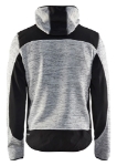 Afbeeldingen van Blåkläder/Gebreid vest met softshell/4930/Grijs mêlee/Zwart/XXL
