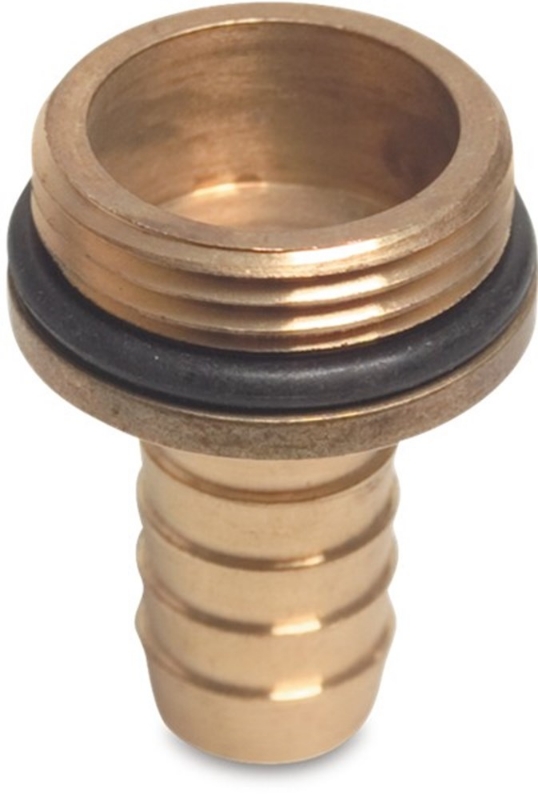 Afbeeldingen van Profec Slangtule met O-ring messing 1 1/4" x