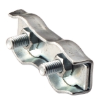 Afbeeldingen van Staaldr.klem duplex 04mm vz.
