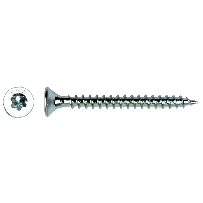 Afbeeldingen van Spaanplaatschroef platkop torx-25 5,0x50 vold