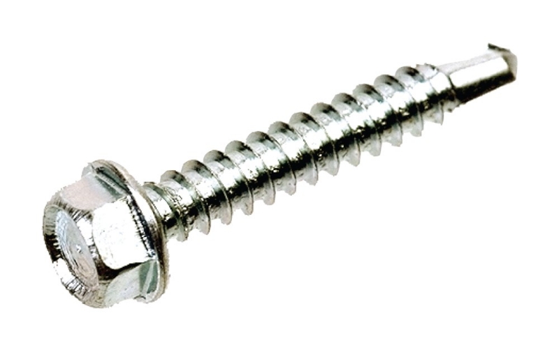 Afbeeldingen van QZ Zelfborende schroeven zeskant DIN7504K USA 4.2x16 SW-1/4 staal gehard verzinkt