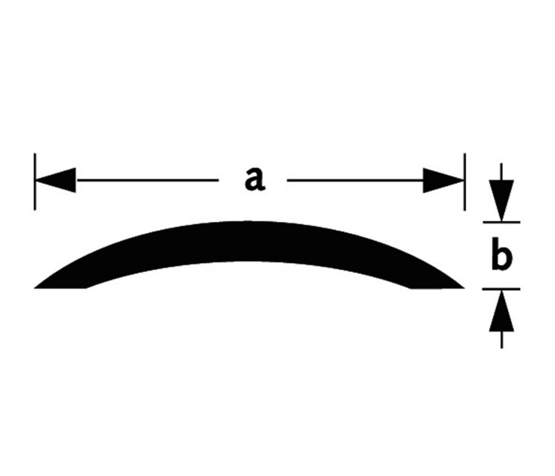 Afbeeldingen van Afdekstrip aluminium zilver geanodiseerd 30x5mm 100cm